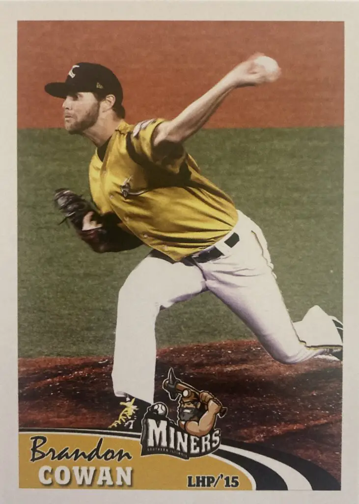 brandon cowan baseball card 2015