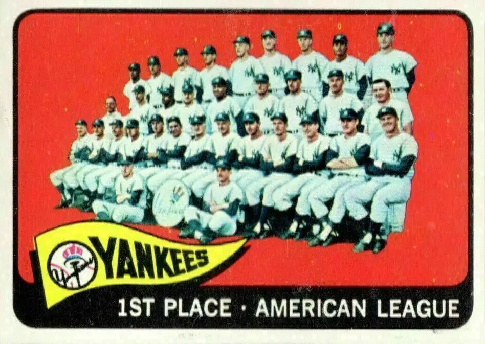 1965 Topps Yankees Team Card #513