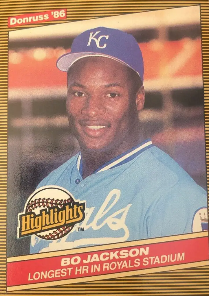 1986 Donruss Highlights Bo Jackson Rookie (Baseball) Card #43