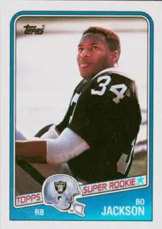 1988 Topps (Football) Card #327 Bo Jackson Rookie