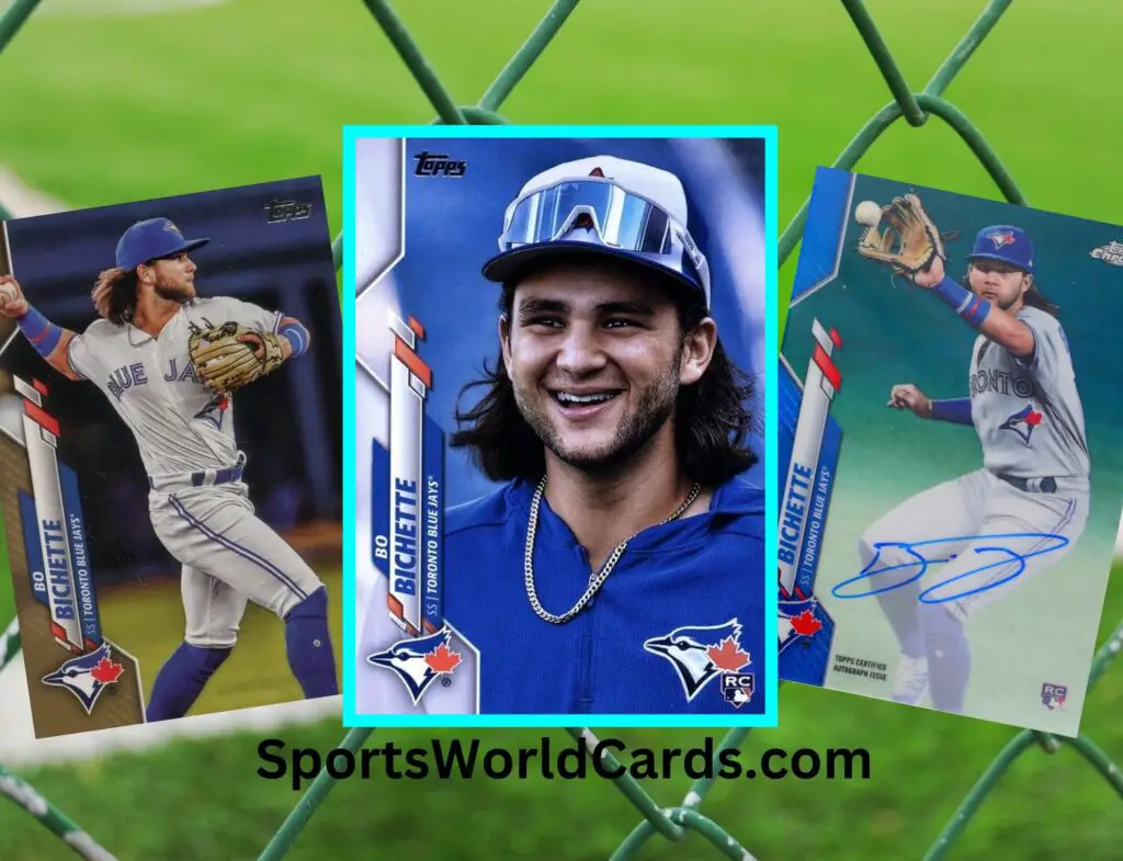 Bo Bichette Baseball Cards Collage